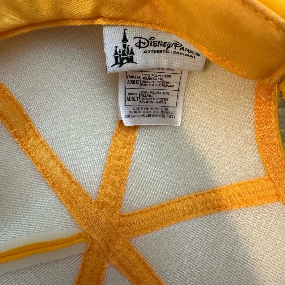 Pluto Walt Disney Parks World Pluto Long Bill Hat Wink Hang Ears Yellow Costume - Picture 3 of 6